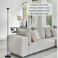 Floor Lamp Standing Lamp With Opal White Cone Shade