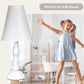 Chloe Bedside Table Lamp / Bedroom Light with Fabric Bell Shade