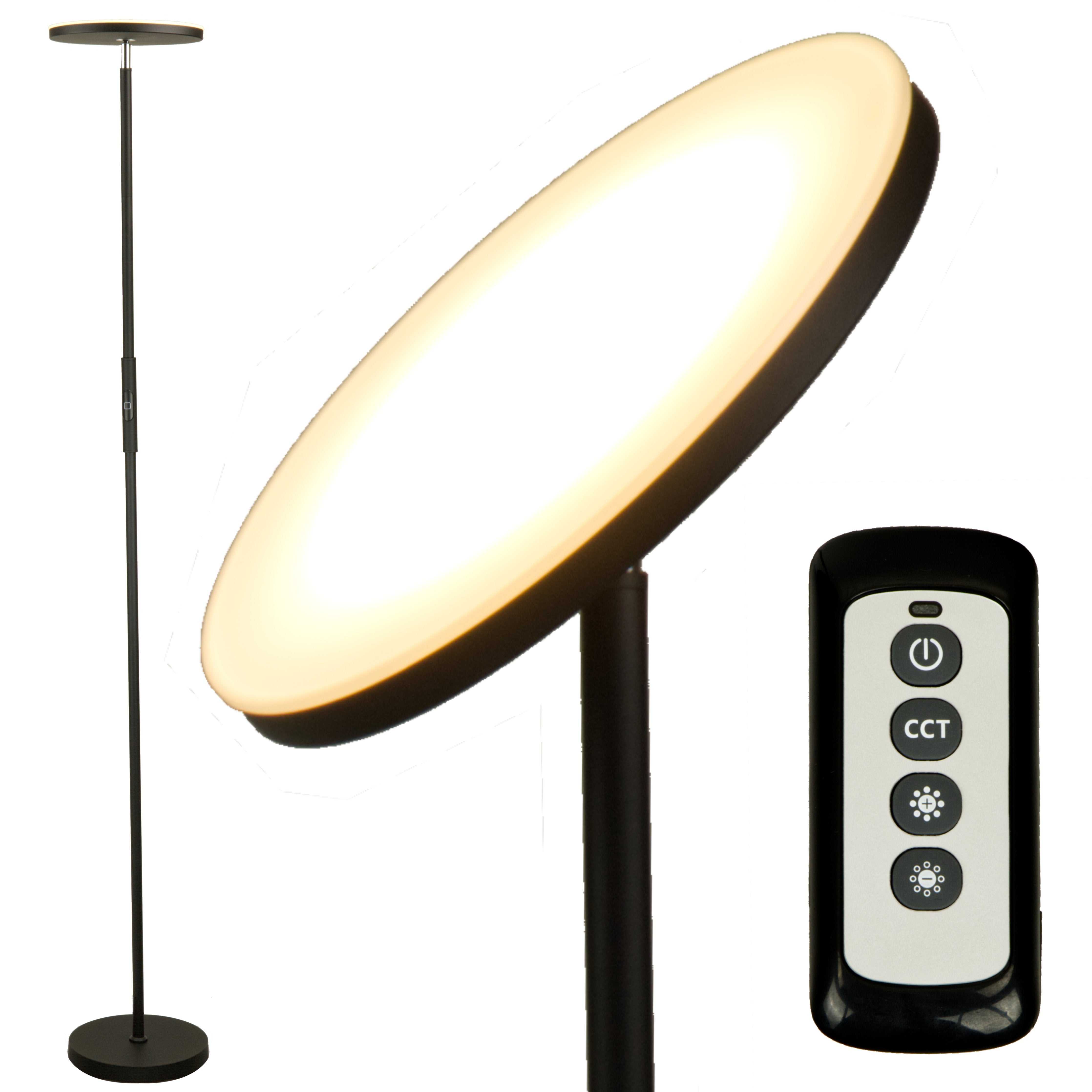 Dimmable LED Floor Lamp with Adjustable Color Temp and Remote Control